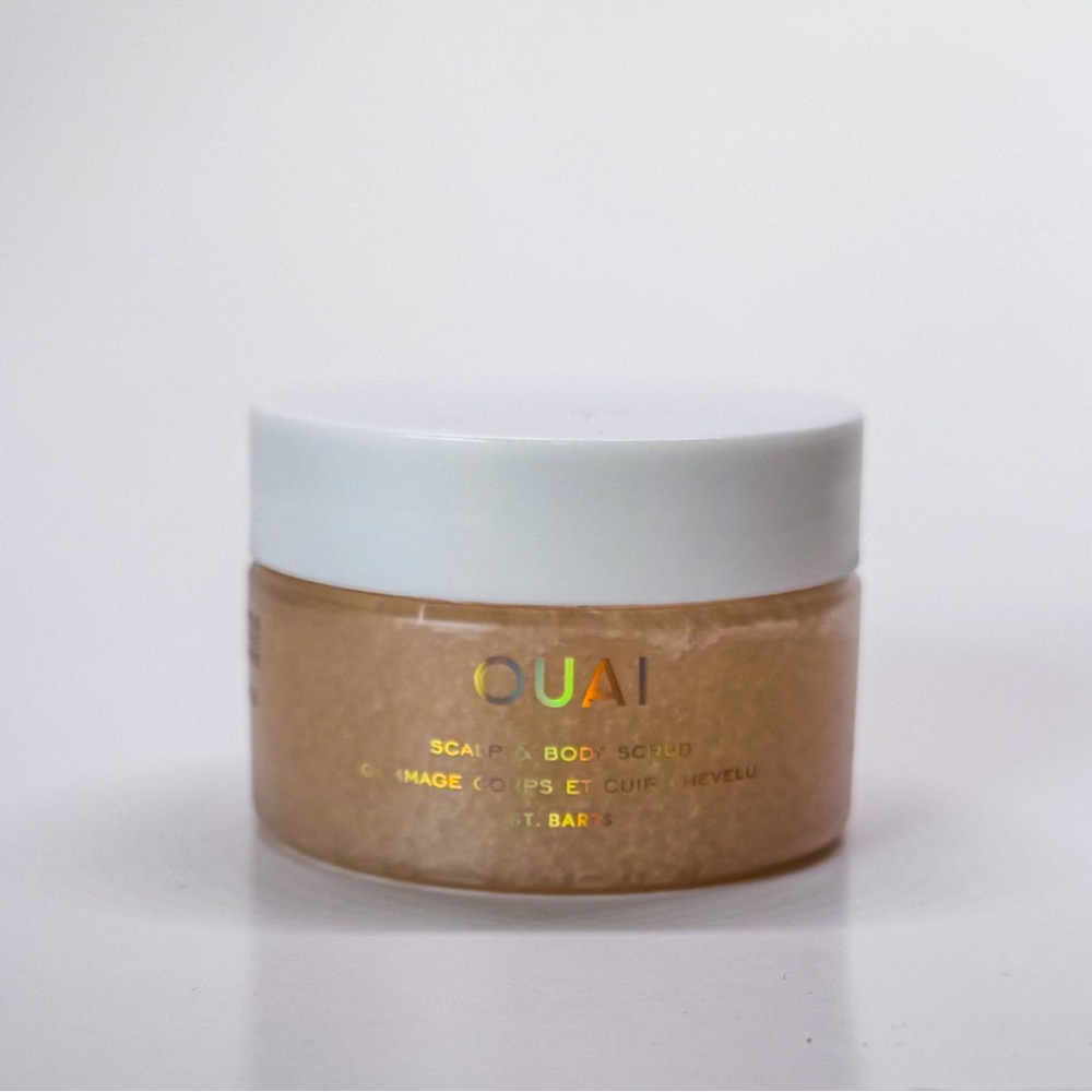 OUAI Scalp & Body Scrub - White and Tan